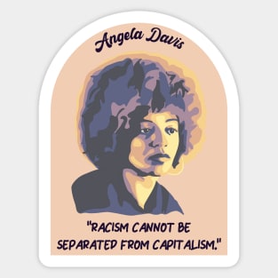 Angela Davis Portrait and Quote Sticker